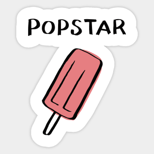 Popstar Sticker